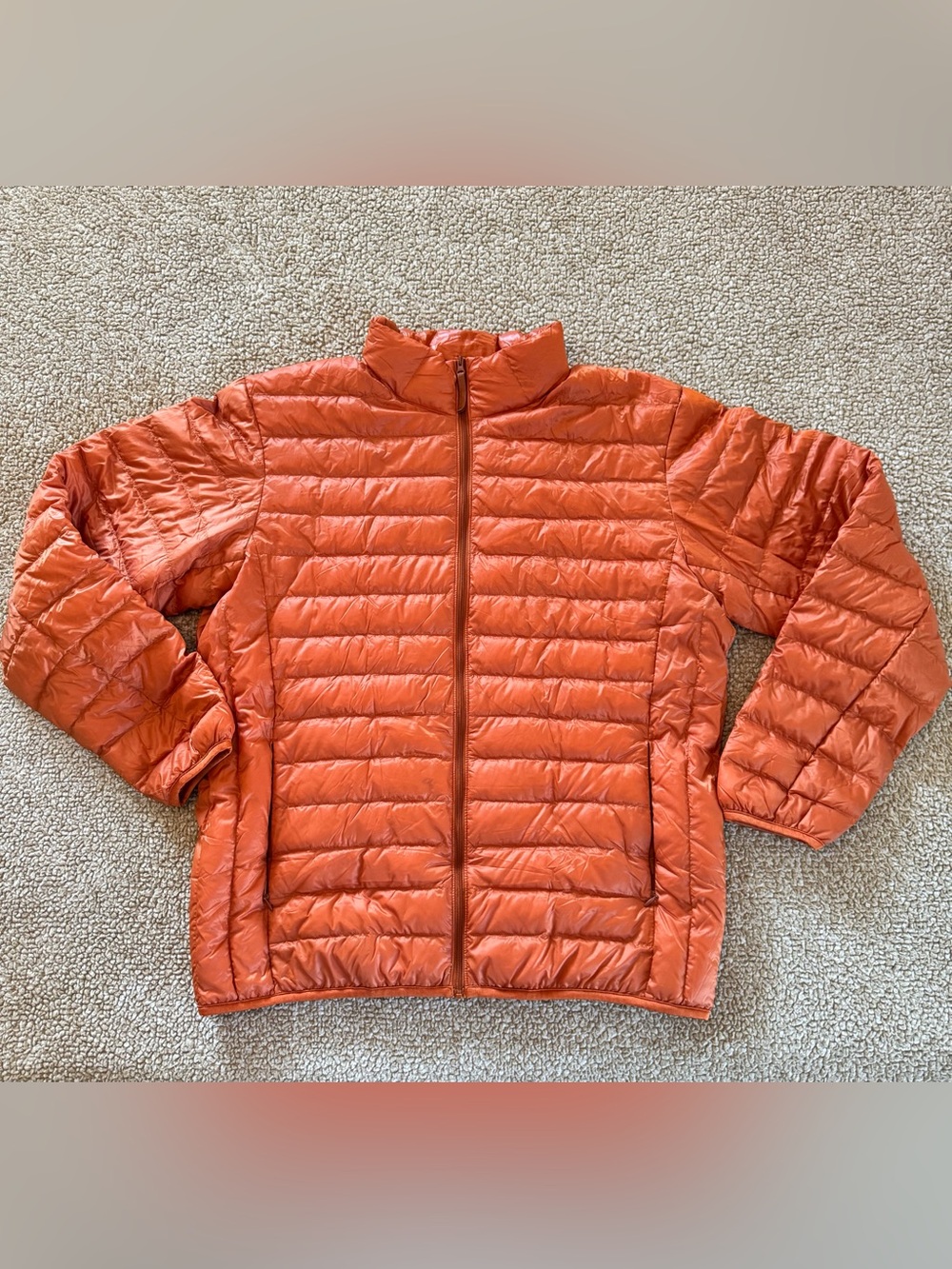 UNIQLO Ultra Light Down Puffer Jacket Orange L